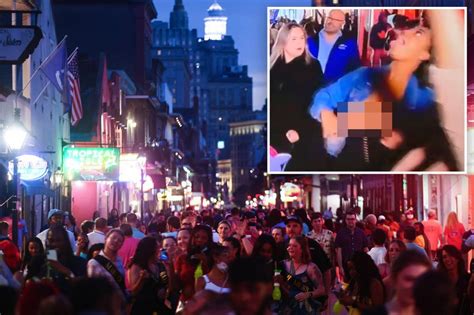 ESPN airs womans NSFW flashing on Bourbon Street during。